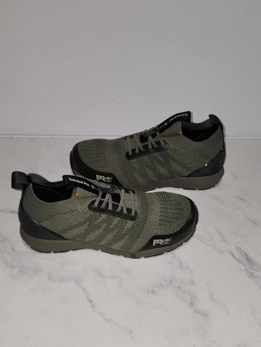 Timberland PRO Radi Radius Knit Men’s Olive Sneakers Brand New